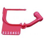 CANDADO PARA CARRO ROJO DESECHABLE CUADRADO