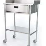 MESA PASTEUR CLASE C TUBULAR CROMADA CON CAJON  MSPSCRC