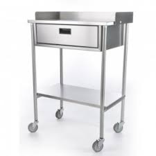 MESA PASTEUR CLASE C CON CAJON ACERO INOXIDABLE