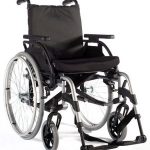 SILLA DE RUEDAS DE ALUMINIO DE 45.5 CM GRIS MOD. BASIX 2