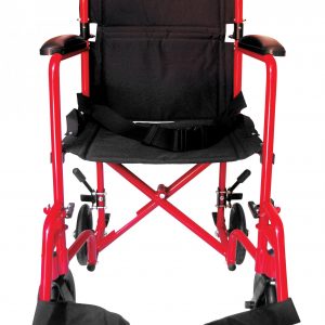 SILLA DE TRASLADO 710 ALUMINIO ROJA