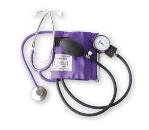 BAUMANOMETRO ANEROIDE MEDSTAR KIT CON ESTETOSCOPIO DE UNA CAMPANA  SLI-HS-50A