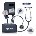 BABUMANOMETRO ANEROIDE KIT GRIS CON ESTETO DOBLE CAMPANA  SLI-HS-50B-F