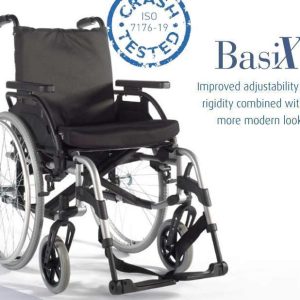 SILLA DE RUEDAS DE ALUMINIO DE 40.5 CM MOD. BASIX 2  SU074100-008