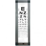 TABLA OPTOMETRICA CON ILUMINACION PARA EXAMEN DE LA VISTA  GLECB-C