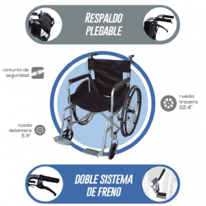 SILLA DE RUEDAS ULTRALIGERA MODELO K  SP6500K